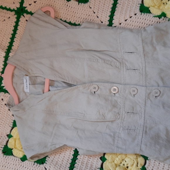 #12 Calvin Klein Button Down Dress - Picture 2 of 6